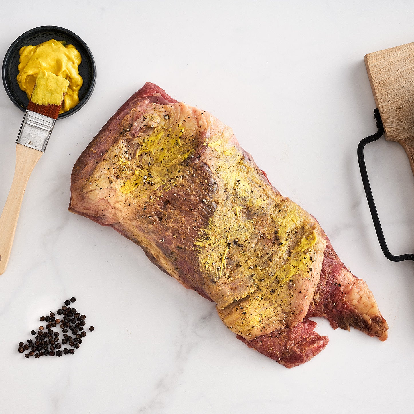 Beef Brisket Salt Pepper & Mustard (1.0kg) The Organic Farm