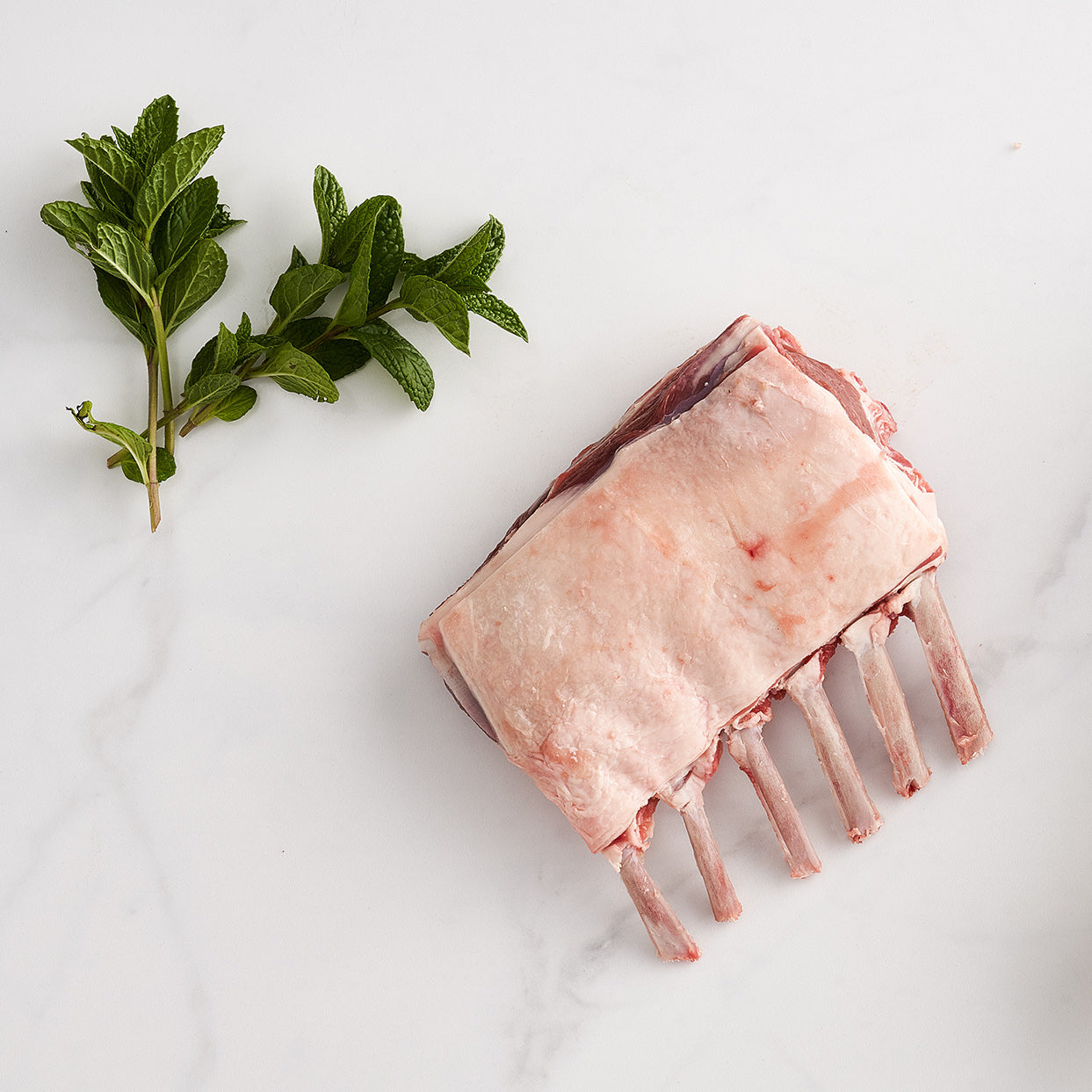 Lamb Rack (Six Ribs 350g) – The Organic Farm